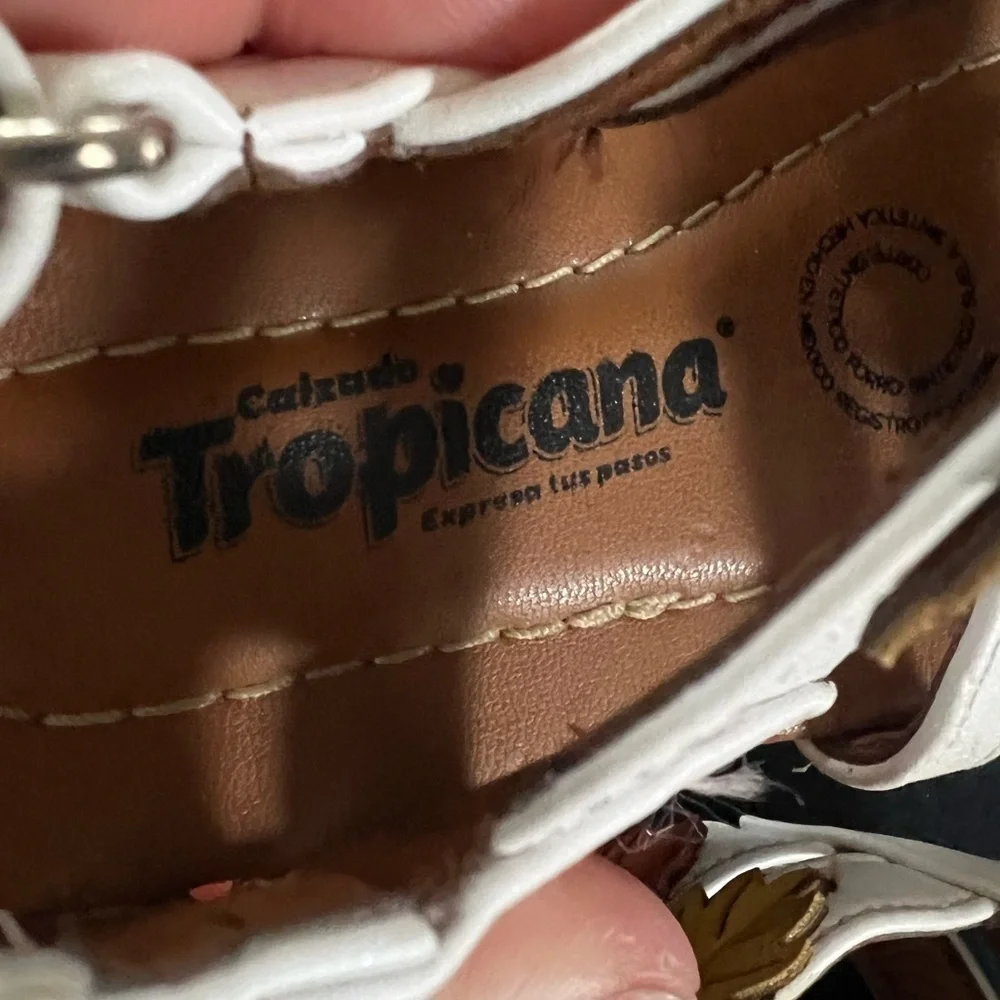 tropicana floral leather